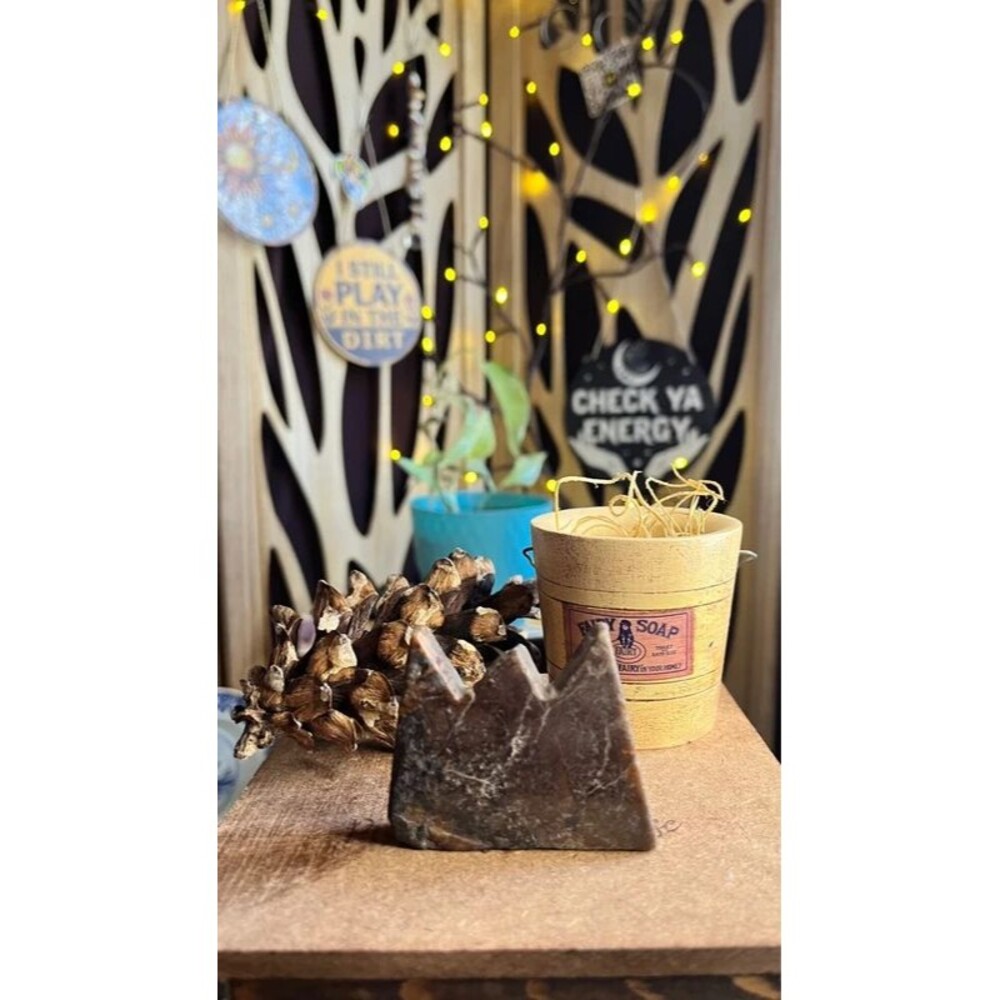 Small Jasper Mountain Peaks Carving - Earth Tone Crystal Landscape Decor